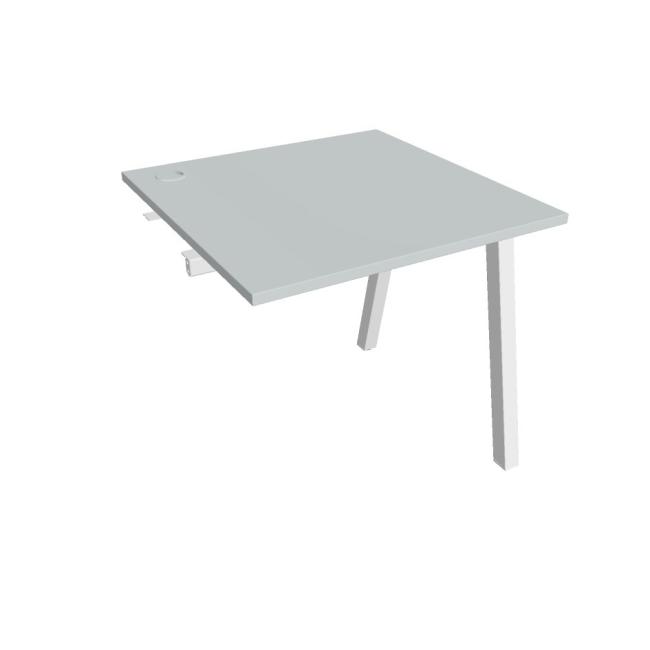 [ON920404] Werkbank UNI A, zum Verketten, 80x75,5x80 cm, grau/weiß