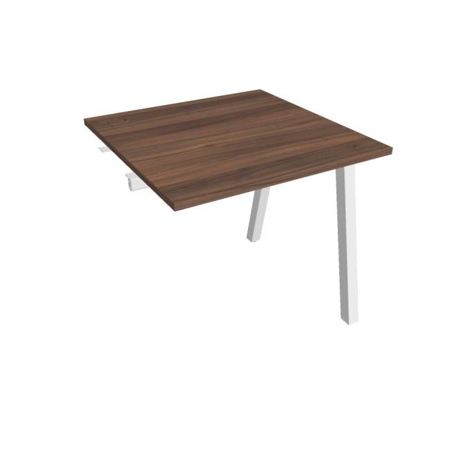 [ON920410] Werkbank UNI A, für Längsverkettung, 80 x 75,5 x 80 cm, Nussbaum/Weiß