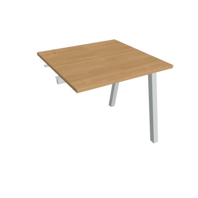 [ON920412] Werkbank UNI A, für Längsverkettung, 80x75,5x80 cm, Eiche/Grau
