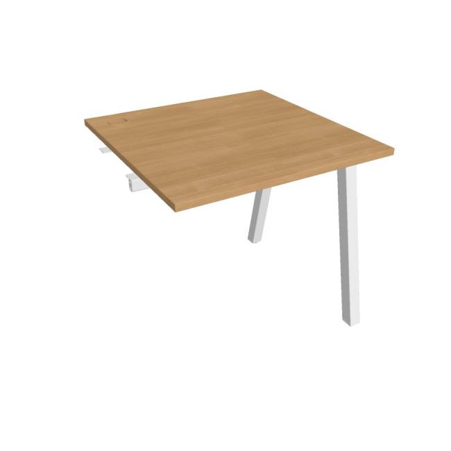 [ON920413] Werkbank UNI A, für Längsverkettung, 80x75,5x80 cm, Eiche/Weiß