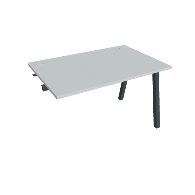 Werkbank UNI A, für Längsverkettung, 120x75,5x80 cm, grau/schwarz