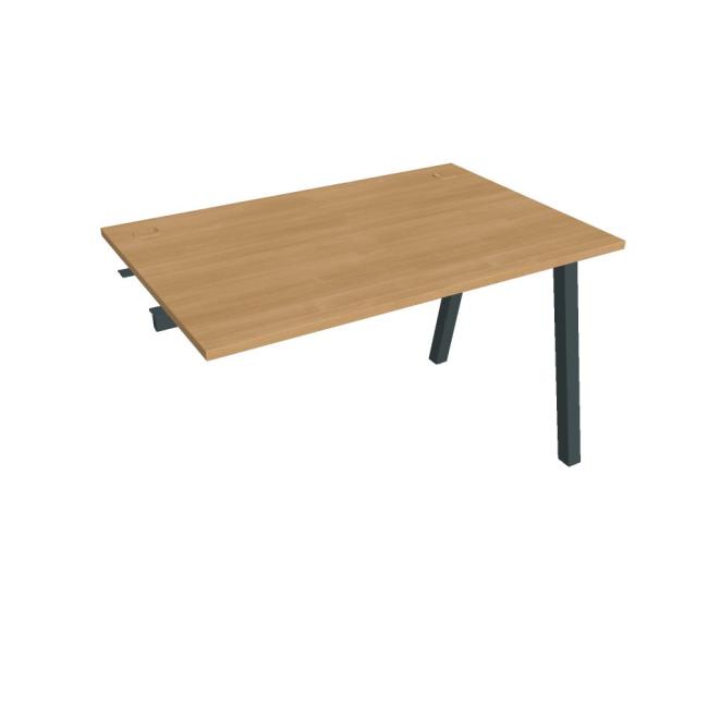 [ON920441] Werkbank UNI A, für Längsverkettung, 120 x 75,5 x 80 cm, Eiche/Schwarz