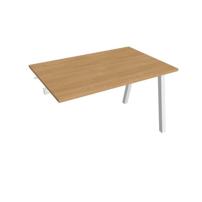 [ON920443] Werkbank UNI A, für Längsverkettung, 120 x 75,5 x 80 cm, Eiche/Weiß