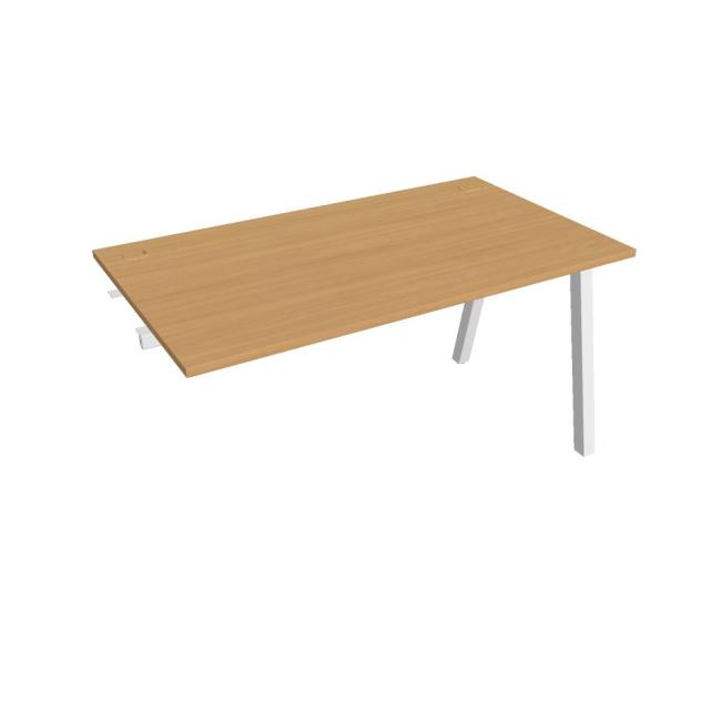 [ON920458] Werkbank UNI A, für Längsverkettung, 140 x 75,5 x 80 cm, Buche/Weiß