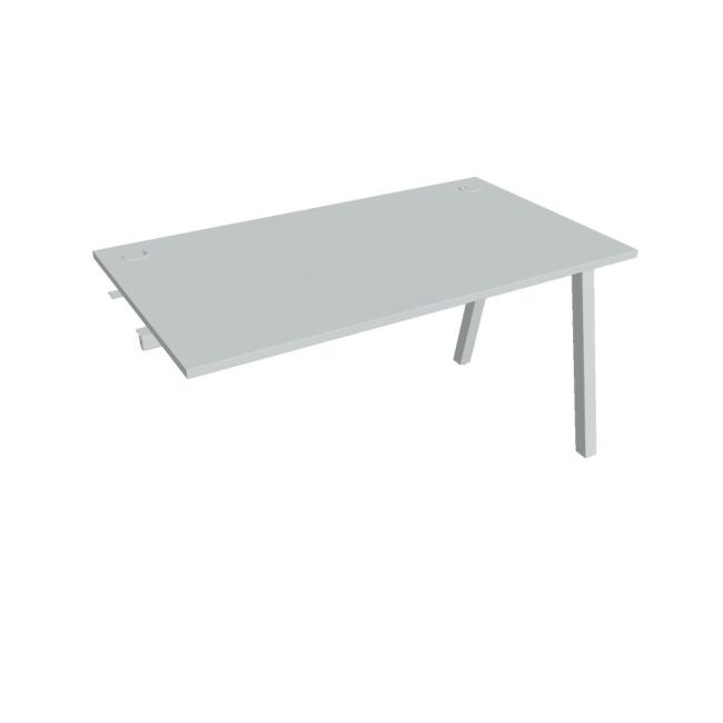 Werkbank UNI A, für Längsverkettung, 140x75,5x80 cm, grau/grau