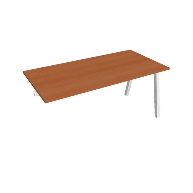 Werkbank UNI A, für Längsverkettung, 160 x 75,5 x 80 cm, Kirsche/Weiß