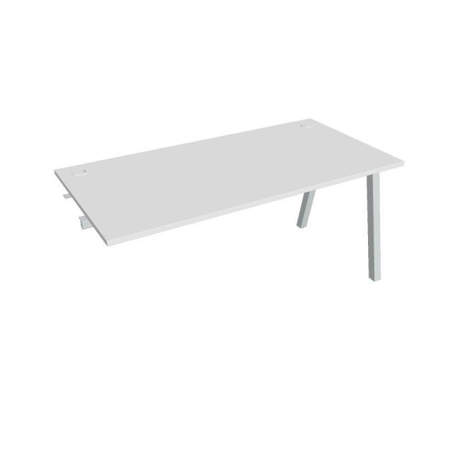 Werkbank UNI A, für Längsverkettung, 160x75,5x80 cm, weiß/grau