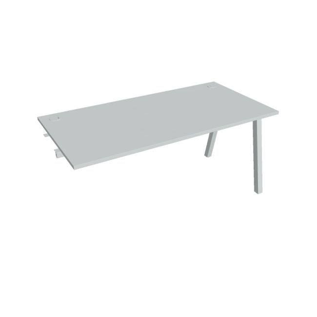 Werkbank UNI A, für Längsverkettung, 160x75,5x80 cm, grau/grau