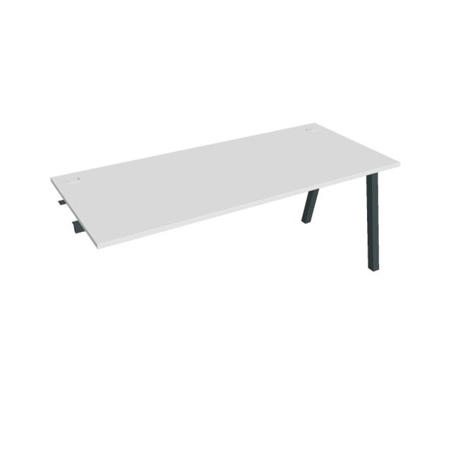 [ON920519] Werkbank UNI A, für Längsverkettung, 180x75,5x80 cm, weiß/schwarz