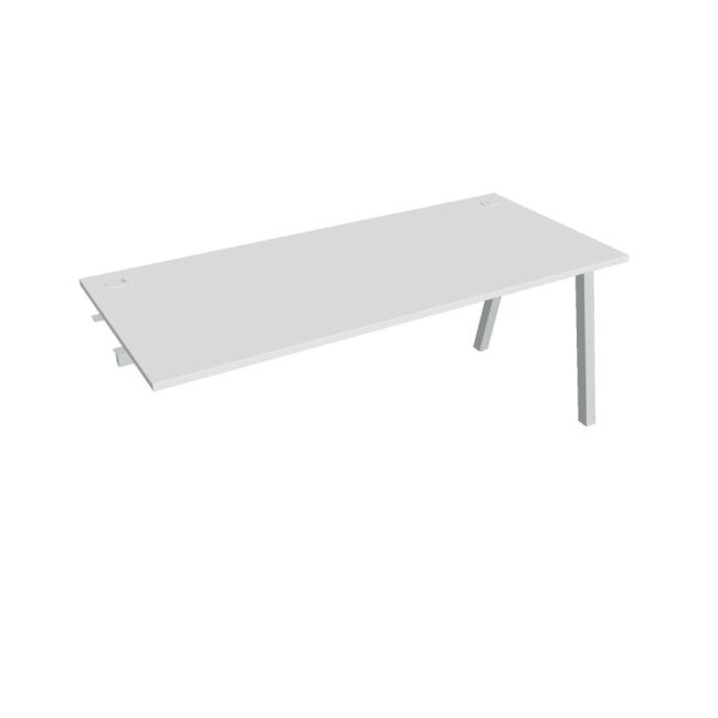[ON920520] Werkbank UNI A, für Längsverkettung, 180x75,5x80 cm, weiß/grau