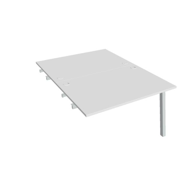 [ON920550] Werkbank UNI A, für Längsverkettung, 120x75,5x160 cm, weiß/grau