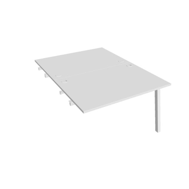 [ON920551] Werkbank UNI A, für Längsverkettung, 120 x 75,5 x 160 cm, weiß/weiß