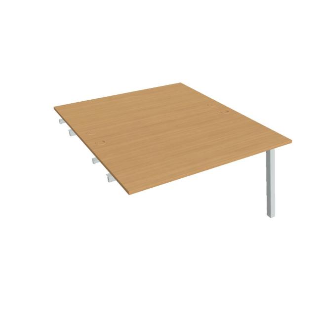 [ON920577] Werkbank UNI A, für Längsverkettung, 140x75,5x160 cm, Buche/grau