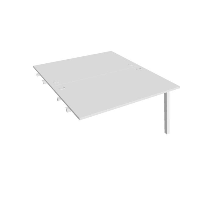 [ON920581] Werkbank UNI A, für Längsverkettung, 140 x 75,5 x 160 cm, weiß/weiß