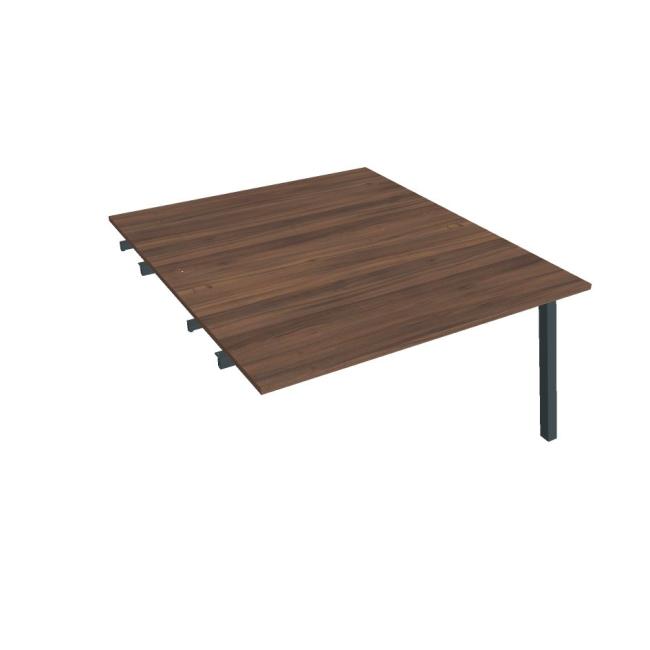 [ON920588] Werkbank UNI A, für Längsverkettung, 140 x 75,5 x 160 cm, Nussbaum/Schwarz