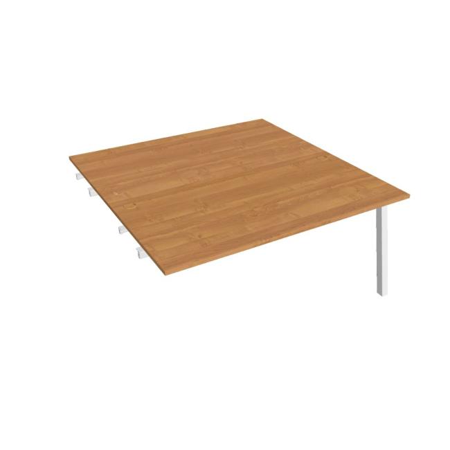 [ON920602] Werkbank UNI A, für Längsverkettung, 160 x 75,5 x 160 cm, Erle/Weiß