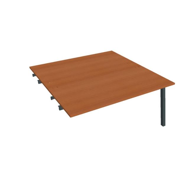 [ON920603] Werkbank UNI A, für Längsverkettung, 160x75,5x160 cm, Kirsche/Schwarz