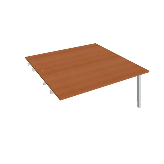 Werkbank UNI A, für Längsverkettung, 160x75,5x160 cm, Kirsche/Grau