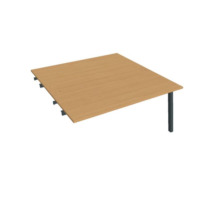 [ON920606] Werkbank UNI A, für Längsverkettung, 160x75,5x160 cm, Buche/schwarz