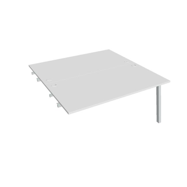 [ON920610] Werkbank UNI A, für Längsverkettung, 160x75,5x160 cm, weiß/grau