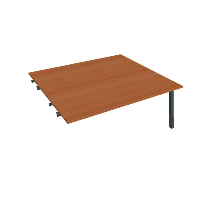 [ON920633] Werkbank UNI A, für Längsverkettung, 180x75,5x160 cm, Kirsche/Schwarz