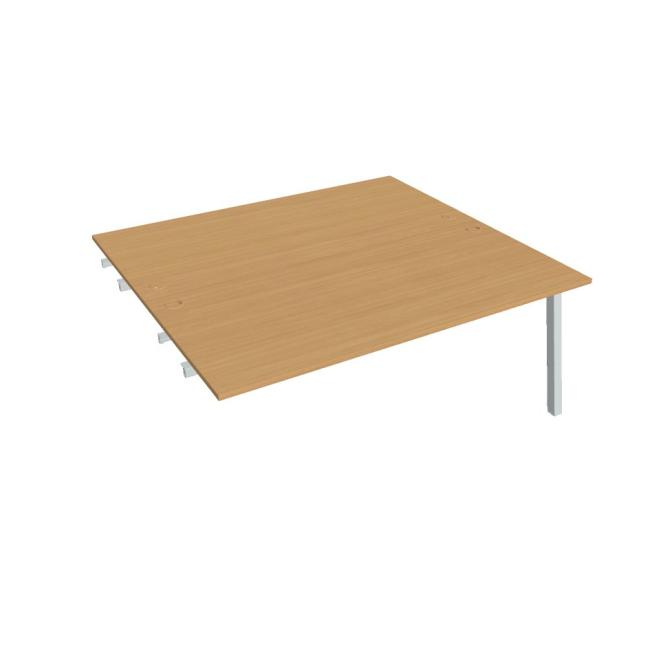 [ON920637] Werkbank UNI A, für Längsverkettung, 180x75,5x160 cm, Buche/grau