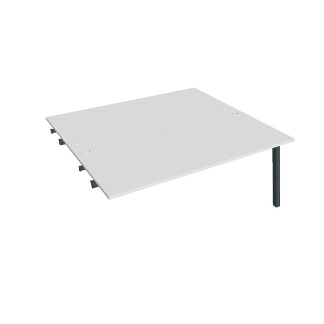 [ON920639] Werkbank UNI A, für Längsverkettung, 180x75,5x160 cm, weiß/schwarz