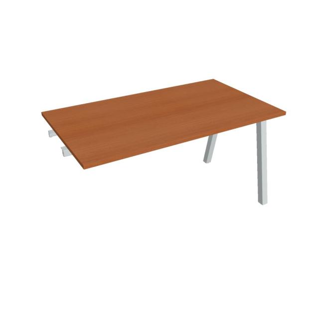 Besprechungstisch UNI A, zum Verketten, 140x75,5x80 cm, Kirsche/Grau