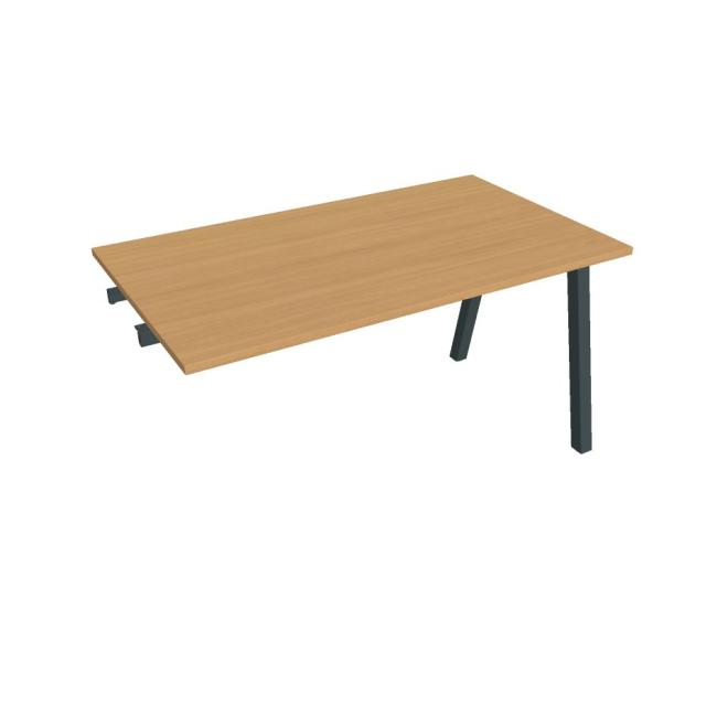 [ON920666] Besprechungstisch UNI A, für Längsverkettung, 140 x 75,5 x 80 cm, Buche/schwarz