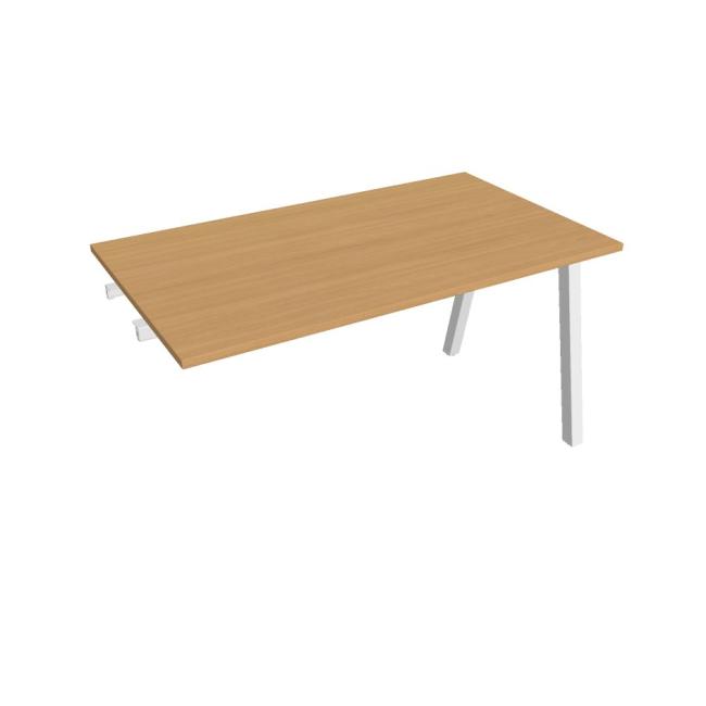 [ON920668] Besprechungstisch UNI A, für Längsverkettung, 140 x 75,5 x 80 cm, Buche/Weiß