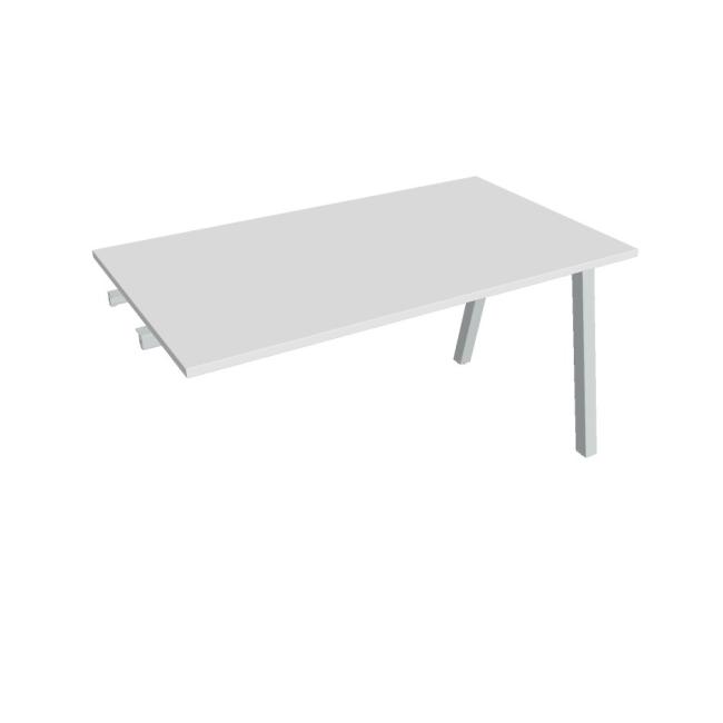 [ON920670] Besprechungstisch UNI A, für Längsverkettung, 140x75,5x80 cm, weiß/grau