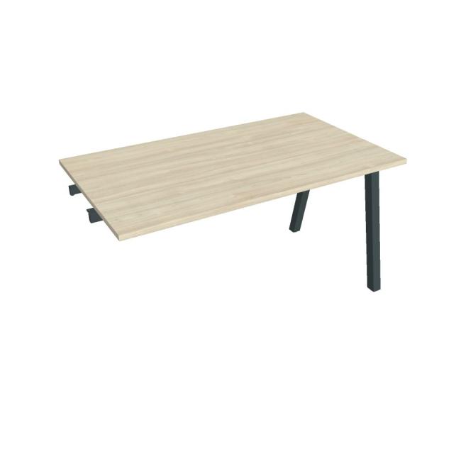 [ON920675] Besprechungstisch UNI A, für Längsverkettung, 140 x 75,5 x 80 cm, Akazie/schwarz
