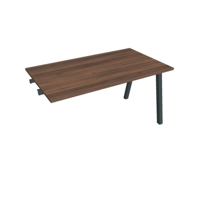 [ON920678] Besprechungstisch UNI A, für Längsverkettung, 140 x 75,5 x 80 cm, Nussbaum/Schwarz