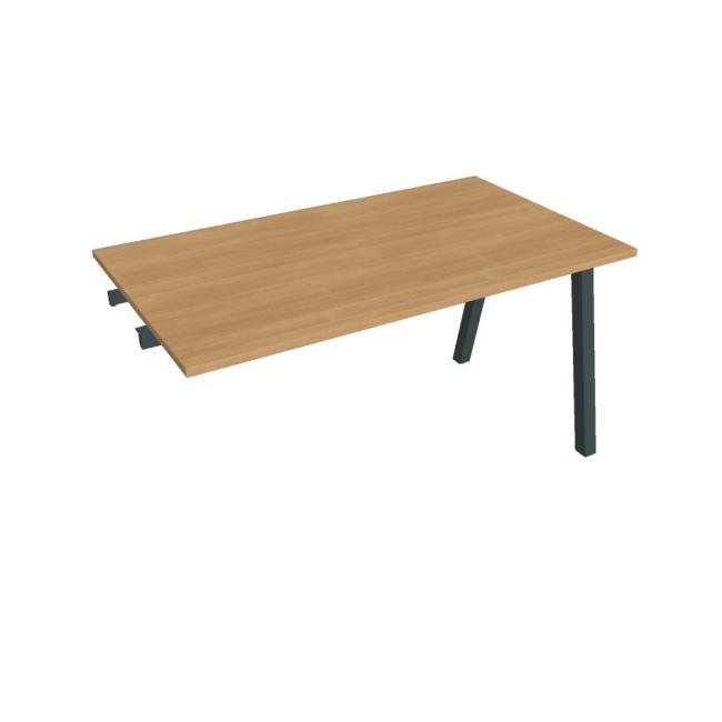 [ON920681] Besprechungstisch UNI A, für Längsverkettung, 140 x 75,5 x 80 cm, Eiche/Schwarz
