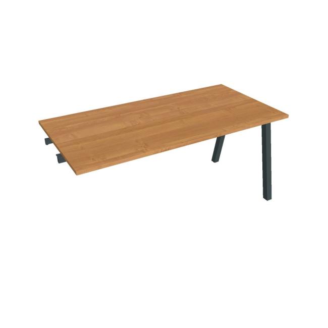Besprechungstisch UNI A, für Längsverkettung, 160x75,5x80 cm, Erle/schwarz