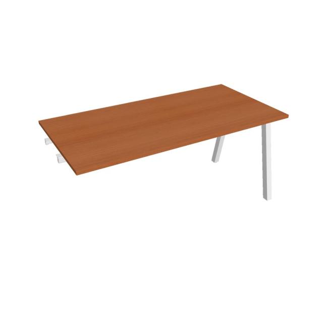 [ON920695] Konferenztisch UNI A, für Längsverkettung, 160 x 75,5 x 80 cm, Kirsche/Weiß