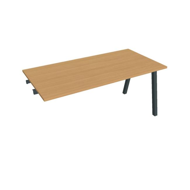 [ON920696] Besprechungstisch UNI A, für Längsverkettung, 160x75,5x80 cm, Buche/schwarz