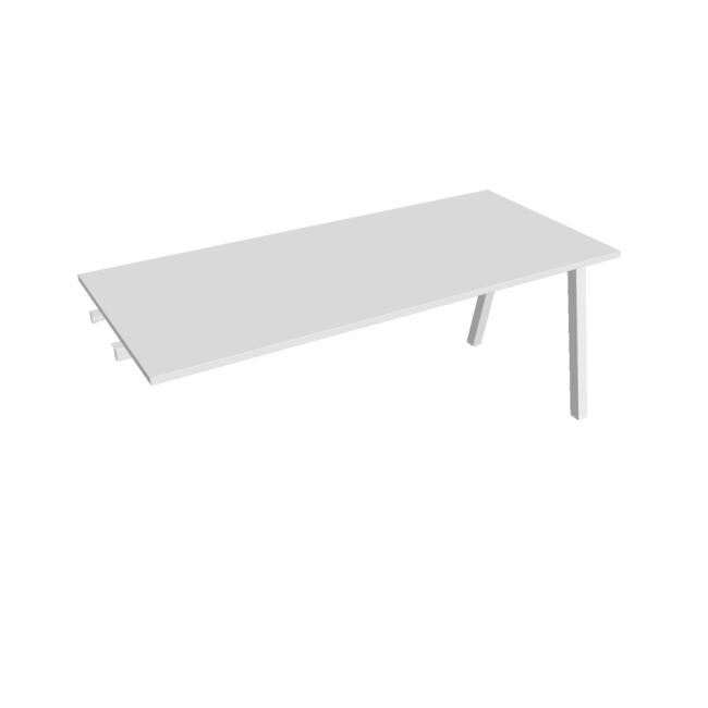 [ON920731] Besprechungstisch UNI A, zum Verketten, 180 x 75,5 x 80 cm, weiß/weiß