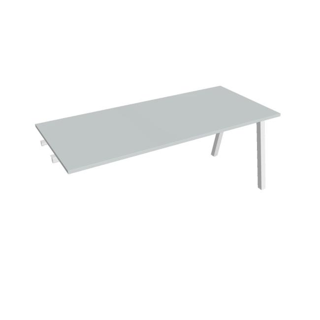 [ON920734] Besprechungstisch UNI A, zum Verketten, 180x75,5x80 cm, grau/weiß