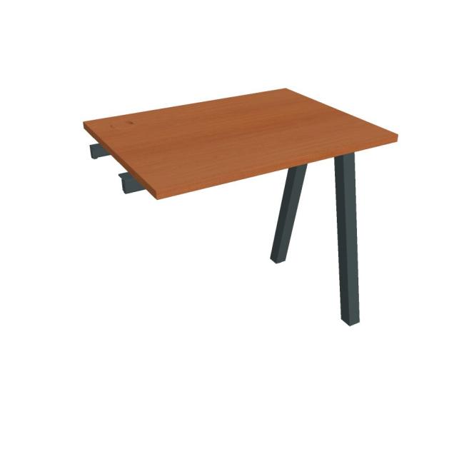 [ON920753] Werkbank UNI A, für Längsverkettung, 80x75,5x60 cm, Kirsche/Schwarz