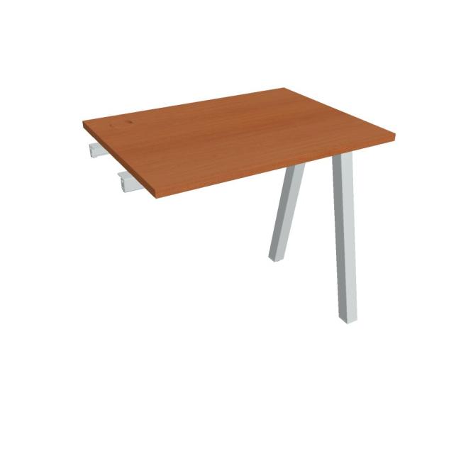 [ON920754] Werkbank UNI A, für Längsverkettung, 80x75,5x60 cm, Kirsche/Grau