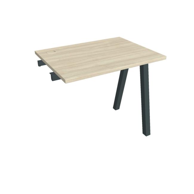 Werkbank UNI A, für Längsverkettung, 80x75,5x60 cm, Akazie/schwarz