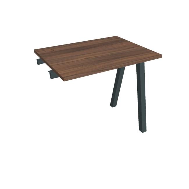 [ON920768] Werkbank UNI A, für Längsverkettung, 80 x 75,5 x 60 cm, Nussbaum/Schwarz