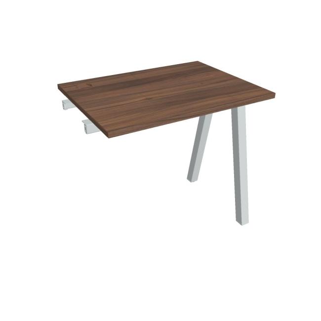 Werkbank UNI A, für Längsverkettung, 80x75,5x60 cm, Walnuss/Grau