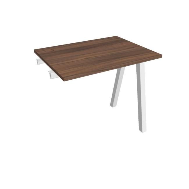 [ON920770] Werkbank UNI A, für Längsverkettung, 80 x 75,5 x 60 cm, Nussbaum/Weiß