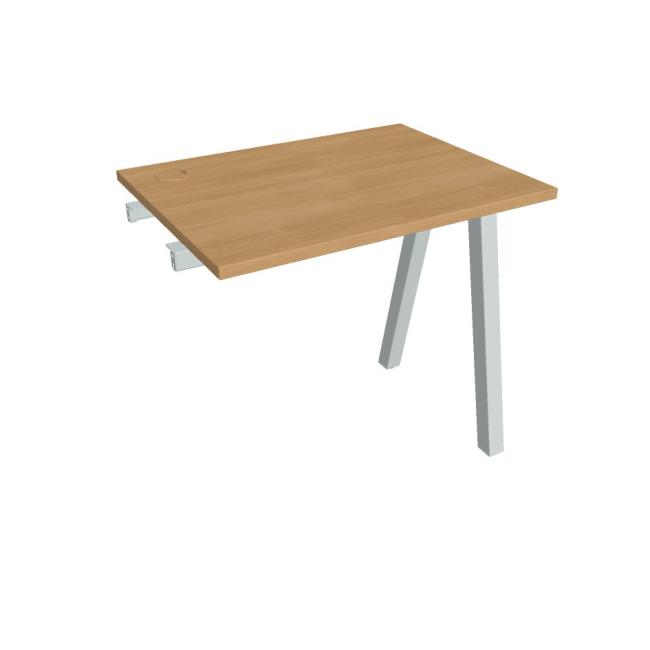 [ON920772] Werkbank UNI A, für Längsverkettung, 80x75,5x60 cm, Eiche/Grau