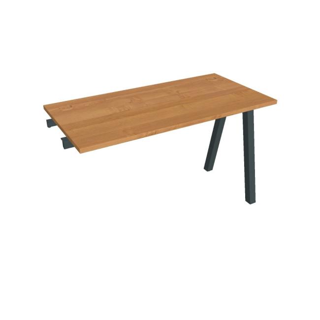 Werkbank UNI A, für Längsverkettung, 120 x 75,5 x 60 cm, Erle/schwarz