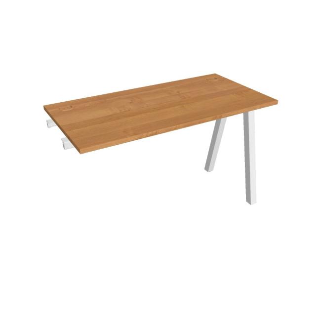 Werkbank UNI A, für Längsverkettung, 120 x 75,5 x 60 cm, Erle/Weiß