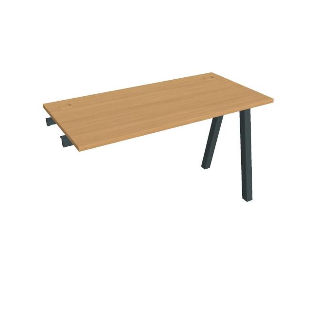 [ON920786] Werkbank UNI A, für Längsverkettung, 120 x 75,5 x 60 cm, Buche/schwarz