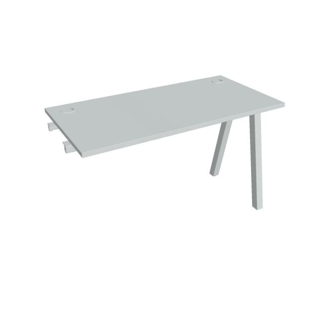 Werkbank UNI A, für Längsverkettung, 120x75,5x60 cm, grau/grau